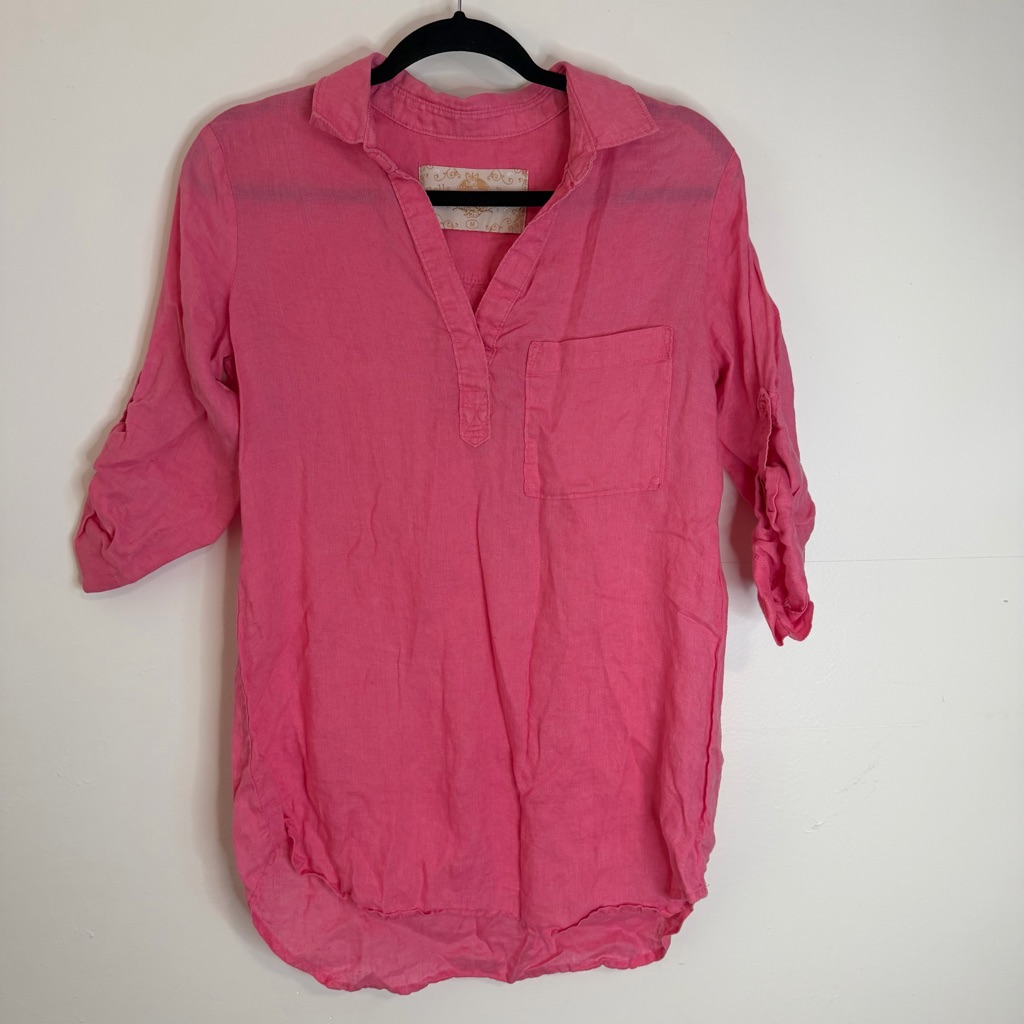 Bella Dahl Vibrant Pink Tunic Top
